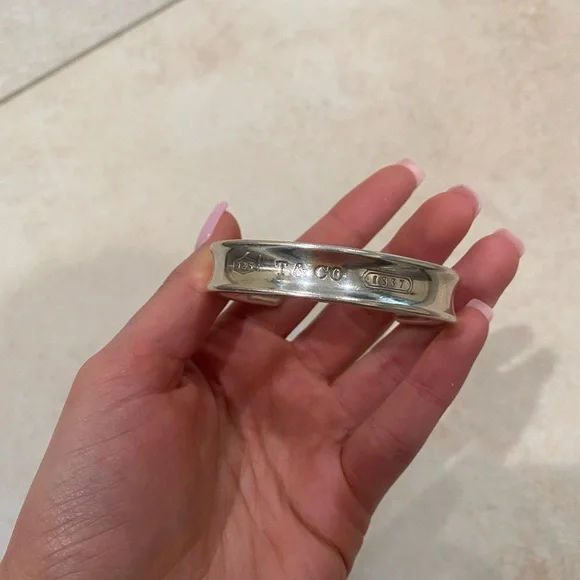 Tiffany & Co. Sterling Silver 1837 Cuff Bracelet - Picture 3 of 4